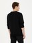 Erkek Siyah Regular Fit Pamuk Karışımlı Bisiklet Yaka Sweatshirt 50272526-VR046 5