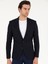 Erkek Lacivert Slim Fit Yün Karışımlı Ceket 50264771-VR033 7