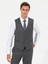 Erkek Gri Slim Fit Yelek 50257927-VR024 1