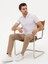 Erkek Kahverengi Slim Fit Beli Bağcıklı %100 Keten Pantolon 50268873-VR029 1