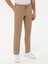 Erkek Kahverengi Slim Fit Beli Bağcıklı %100 Keten Pantolon 50268873-VR029 2
