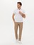 Erkek Kahverengi Slim Fit Beli Bağcıklı %100 Keten Pantolon 50268873-VR029 3