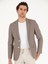 Erkek Kahverengi Slim Fit Keten Karışımlı Ceket 50265204-VR029 3