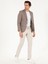 Erkek Kahverengi Slim Fit Keten Karışımlı Ceket 50265204-VR029 4