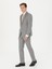 Erkek Gri Slim Fit Yün Takım Elbise 50272638-VR024 8