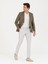 Erkek Taş Slim Fit Keten Karışımlı Kanvas Pantolon 50266850-VR049 3