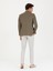 Erkek Taş Slim Fit Keten Karışımlı Kanvas Pantolon 50266850-VR049 4