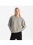 Kadın Gri %100 Organik Pamuk Bisiklet Yaka Oversize Sweatshirt 1