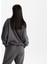 Kadın Füme %100 Organik Pamuk Bisiklet Yaka Oversize Sweatshirt 3