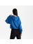 Kadın Mavi %100 Organik Pamuk Kanguru Cepli Kapüşonlu Oversize Sweatshirt 3