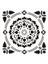 Stencil Sarayi Boyama Şablon Damask Çini Mandala - 8703 1