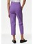 Slim Fit Yüksek Bel Crop Pantolon 4