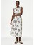 Regular Fit Desenli Midi Elbise 1