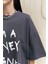 Collection Money Magnet Antrasit Oversize T-Shirt 5