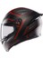 K1 S Sling Matt Black Red Kapalı Kask 5