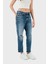 J16 Yüksek Bel Boyfriend Jeans Bayan Kot Pantolon 3DYJ16 Y16GZ 05EK 4
