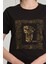 Göbeklitepe Baskılı Kadın Siyah T-Shirt L 3