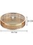 Metal Tepsi Lüks Altın Finish Hollow Ev Depolama Yuvarlak Mutfak Aracı Düğün Centerpieces Masa Dekorasyon | Depolama Tepsileri (L) (Yurt Dışından) 2