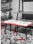 Siyah Ayaklı Puf Bench, Antre Hol, Bench, Puf Metal Ayak 5