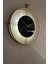 Tekno Trust Metal Orta Boy - Laviento Gold ( Siyah Cam ) Pilli LED - Modern Dekoratif Metal Cam Ayna Duvar Saat 4