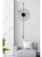 Metal Papatya Black Time, Modern Metal ve Cam Tasarım Duvar Saati Siyah Yuvarlak 38 x 98 Modern 3