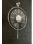 Tekno Trust 37 x 55 Krom Exclusıve (37X55CM) Özel Seri , Modern Dekoratif Krom Metal Duvar Saati Yuvarlak Metal 2