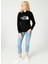 Bisiklet Yaka Siyah Kadın Sweatshırt W Hd Pullover Hd 5