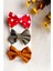 Çıtçıtlı Çocuk Bebek Saç Aksesuarı Fiyonk Toka Seti 3 Lü 4