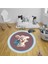 SİHİRLİ AYAKLAR 90x90 cm Dijital Kaymaz Yıkanabilir Sevimli Modern Çocuk Halısı Çocuk Odası Halısı 1