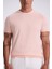 Pembe Slim Fit Triko Bisiklet Yaka T-Shirt 3