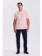 Pembe %100 Pamuk Desenli Bisiklet Yaka T-Shirt 2
