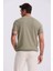 Haki Slim Fit Triko Bisiklet Yaka T-Shirt 4
