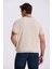 Bej Slim Fit Triko Bisiklet Yaka T-Shirt 4