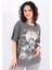 S0015589 Kadın Tim Burton Baskılı T-Shirt 1