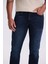 Koyu Lacivert Slim Fit Yıkamalı Dar Kesim Pamuklu Jean Kot Pantolon 3