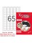 Lazer Etiket TW-2065 100 A4 Sayfa Lazer Etiket 38.1 x 21.2 mm Boyutunda 1 A4 Sayfada 65 Etiket 1