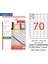 Lazer Etiket TW-2270 500 A4 Sayfa Laser Etiket 40 x 20 mm Boyutunda 1 A4 Sayfada 70 Etiket 1