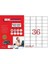 Lazer Etiket TW-2036 100 A4 Sayfa Laser Etiket 45 x 30 mm Boyutunda 1 A4 Sayfada 36 Etiket 1