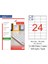 Lazer Etiket TW-2324 500 A4 Sayfa Laser Etiket 70 x 35 mm Boyutunda 1 A4 Sayfada 24 Etiket 1