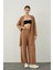 Camel Boru Paça Basic Triko Pantolon 1