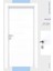 Melamin Karizma Beş Oda Kapısı, Beyaz, 86/204/14-17 cm 2