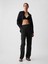 Kadın Siyah Mid Rise Pull-On Kargo Pantolon 1