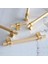 Hisar Altın Gold Metal Kulp 160 mm Tırtıklı Desen Çekmece Mobilya Mutfak Dolabı Dolap Kulpları Kulbu 3