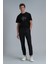 Adrıan Modern Grafik T- Shirt Siyah 2