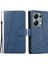 Xiaomi Redmi Note 13 Pro 4g Kılıf Hattı Baskılı Deri Telefon Kapağı-Mavi (Yurt Dışından) 1