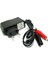 6W Dc 12V 500MA Priz Tipi Akü Şarj Adaptörü Akü Takviye Cihazı Krokodilli 2