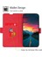 Xiaomi Redmi Için A3 Kılıf Kart Yuvaları Pu Deri Standlı Telefon Kapağı-Kırmızı (Yurt Dışından) 2
