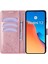 Xiaomi Redmi 12 4g Deri Kılıf Için Çiçek Kart Yuvaları Bilek Kayışı ile Telefon Kapağı-Gül Altın (Yurt Dışından) 2