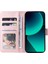 Xiaomi Redmi K60 Ultra Manyetik Telefon Kılıfı Için Pu Deri 3 Kart Yuvaları Kapak-Gül Altın (Yurt Dışından) 5