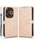 Xiaomi Poco F6 5g Deri Kılıf Için 3 Kart Tutucu Yuvaları Nokta Desenli Telefon Kapağı-Gül Altın (Yurt Dışından) 1